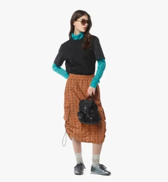 Zaino con coulisse Aren in Econyl® e pelle