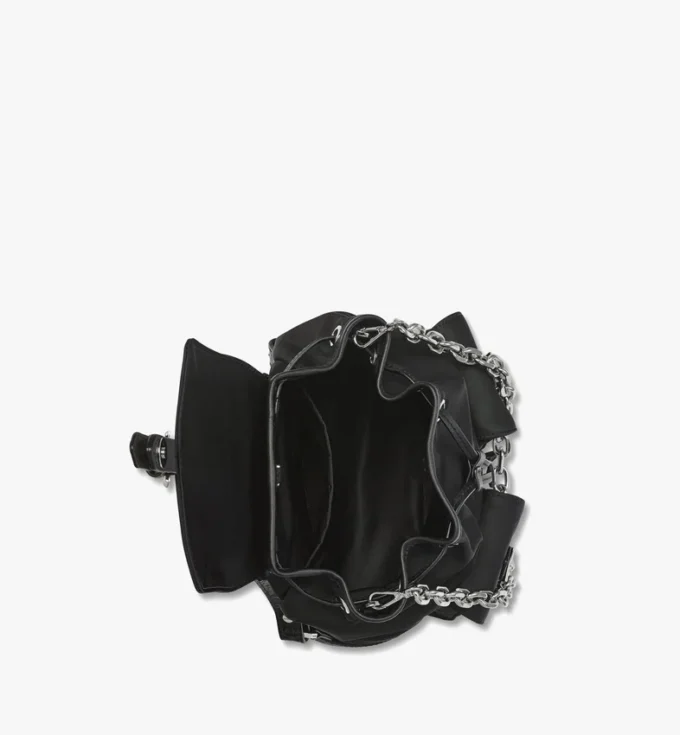 Zaino con coulisse Aren in Econyl® e pelle